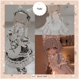 《SALE》🤍白凪館のリボンフリルメイド〖15アバター対応〗🩵 缩略图 23