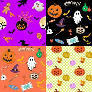シームレスパターン15枚　【ハロウィン】