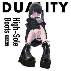 【ブーツ】HIGH-SOLE BOOTS【VRC】#duality_booth 缩略图 6