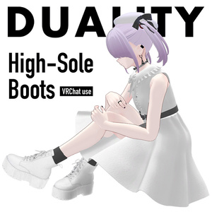 【ブーツ】HIGH-SOLE BOOTS【VRC】#duality_booth 缩略图 5