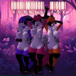 Horned Fox Furry Vrchat Avatar (Physbones PC/Quest) (Legacy)