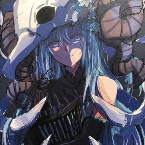 【額装】青の枯骨