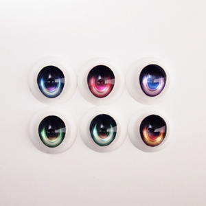プチサイズ　アクリルレジンアイ　10/6mm ネオサイズ　ガラスアイ YIYI】「青の蝶」ドールアイ 14mm/16mm/18mm/22mm/24mm