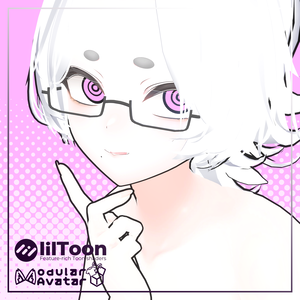 【真央/MAO】HalfFrameGlasses + GuruGuru Eye texture