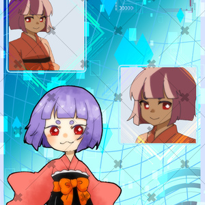 【フリー素材】サイバー風Vtuber/Vライバー素材