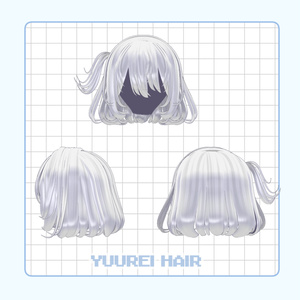 [VRC Hair] 2WAY COLOR YUREI HAIR 缩略图 3