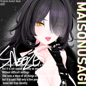 [オリジナル設定済みアバターHeadモデル] SNOOZ [13アバター素体対応] #SNOOZ3D