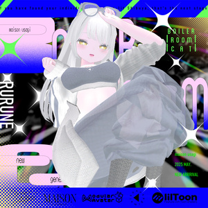 【Hair付き！】💗Boiler Room Cat💙【16Avatars対応】#Maison_Usagi091 缩略图 14