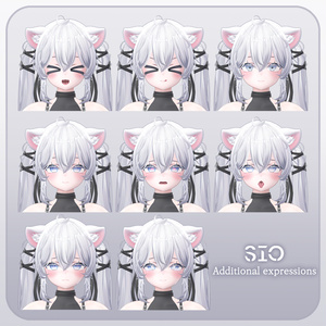 Hair❱ 9アバター対応 Hair_005 Twin half up hair - MAMOMING