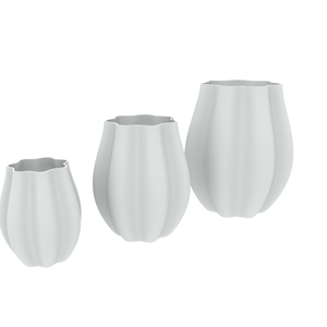 ツイストブルーム 花瓶 3Dプリント用STL (S/M/L 3サイズセット) | Twisted Bloom Vase