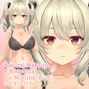 【R-15】ミルティナちゃん専用ナチュラルメイク＆ボディブラシ【PSD・CLIP形式】