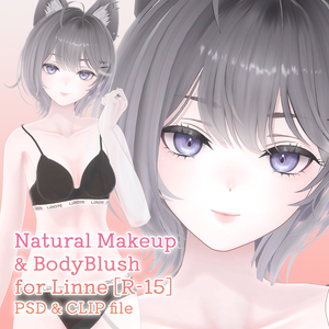 【R-15】リンネちゃん専用ナチュラルメイク＆ボディブラシ【PSD・CLIP形式】