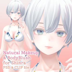 【リメイク版】森羅ちゃん専用ナチュラルメイク＆ボディブラシ【PSD・CLIP形式】