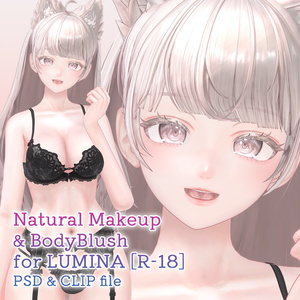【R-18】ルミナちゃん専用ナチュラルメイク＆ボディブラシ【PSD・CLIP形式】