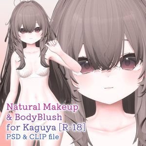 【R-18】輝夜ちゃん専用ナチュラルメイク＆ボディブラシ【PSD・CLIP形式】