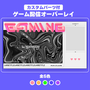 【カスタム可能】ゲーム配信オーバーレイ