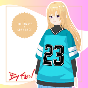 【VRoid】Hockey Jersey Streetwear