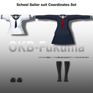 【25アバター対応】スクールセーラー服 缩略图 6