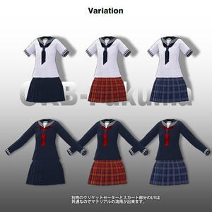 【25アバター対応】スクールセーラー服 缩略图 8