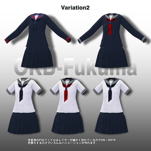 【25アバター対応】スクールセーラー服 缩略图 9