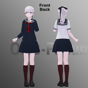 【25アバター対応】スクールセーラー服 缩略图 7