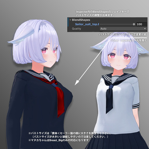 【25アバター対応】スクールセーラー服 缩略图 10
