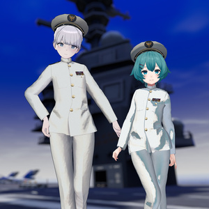 【21アバター対応】海軍士官 白詰襟・黒詰襟制服 缩略图 3
