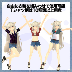 シィちゃん用デニムコーデ【スキニング済み】 缩略图 4