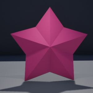 ピンクの星