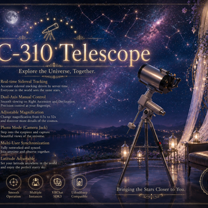 12インチ シュミット・カセグレン式望遠鏡 SC-310 Telescope (VRChatワールド用3Dモデル・ギミック付き) 