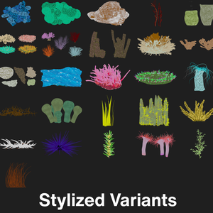 Coral And Creatures Collection fish 3D
