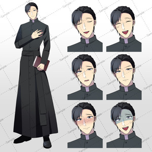 【組換PSD+PNG6種】adopt001 神父