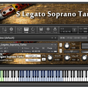 タルカ音源 S Legato Soprano Tarka for KONTAKT