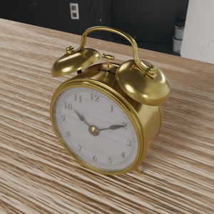 無料DL可【Blender】目覚まし時計【3Dモデル】