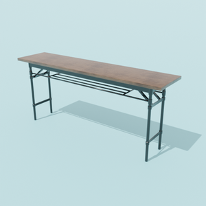 無料DL可【blender】長いテーブル【3Dモデル】