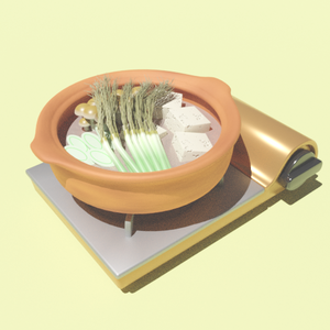 無料DL可【blender】鍋セット【3Dモデル】