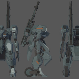 【オリジナル3Dモデル】Long-range Tactical Mecha “Boulder/ボルダー/巨岩” 缩略图 5