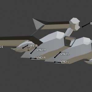 【無料】【MA対応】X-40 Nightmareっぽいやつ【エースコンバット8】 缩略图 4