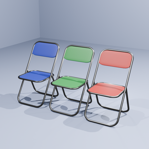 折り畳み椅子3種(3Dゲームアセット)