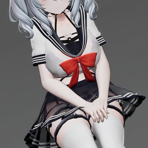 【6アバター対応】Sensual Sailor 【落ちる脱衣ギミック付き♥】 缩略图 11