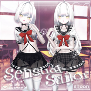 【6アバター対応】Sensual Sailor 【落ちる脱衣ギミック付き♥】 缩略图 3