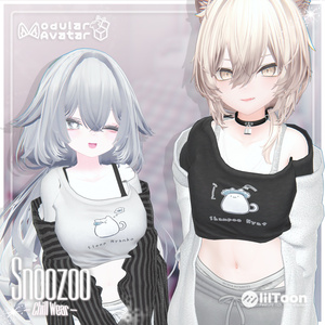 ✨️輝夜対応追加✨️Snoozoo ‐Chill Wear‐ たくし上げギミック付き♥ 【10アバター対応/MA対応】 缩略图 5