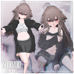 ✨️輝夜対応追加✨️Snoozoo ‐Chill Wear‐ たくし上げギミック付き♥ 【10アバター対応/MA対応】 缩略图 2