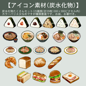 【RPGアイコン素材(食べ物１)】