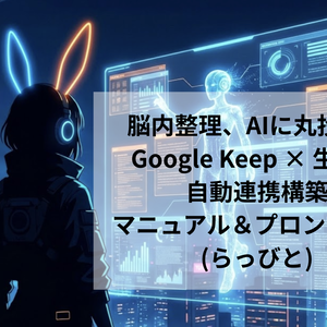 会話するだけで脳内整理完了！Gemini×Google Keep「最強の秘書化」自動連携セット【設定マニュアル付】