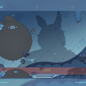 配信画面 Overlay / Black Rabbit 黒ウサギ