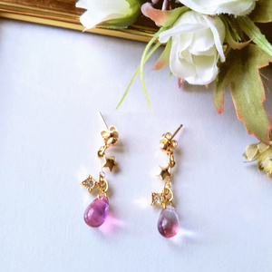 月と黒猫(629) ピアス/イヤリング/ノンホールピアス/樹脂ピアス
