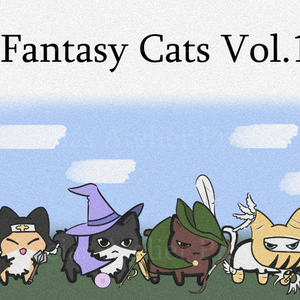Fantasy Cats Starter Pack Volume 1