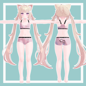 【下着3Dモデル】PureStyle Pants & Bra / ぴゅあスタイル パンツ&ブラ【VRC想定】 缩略图 3