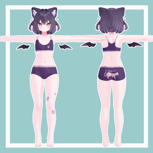 【下着3Dモデル】PureStyle Pants & Bra / ぴゅあスタイル パンツ&ブラ【VRC想定】 缩略图 4